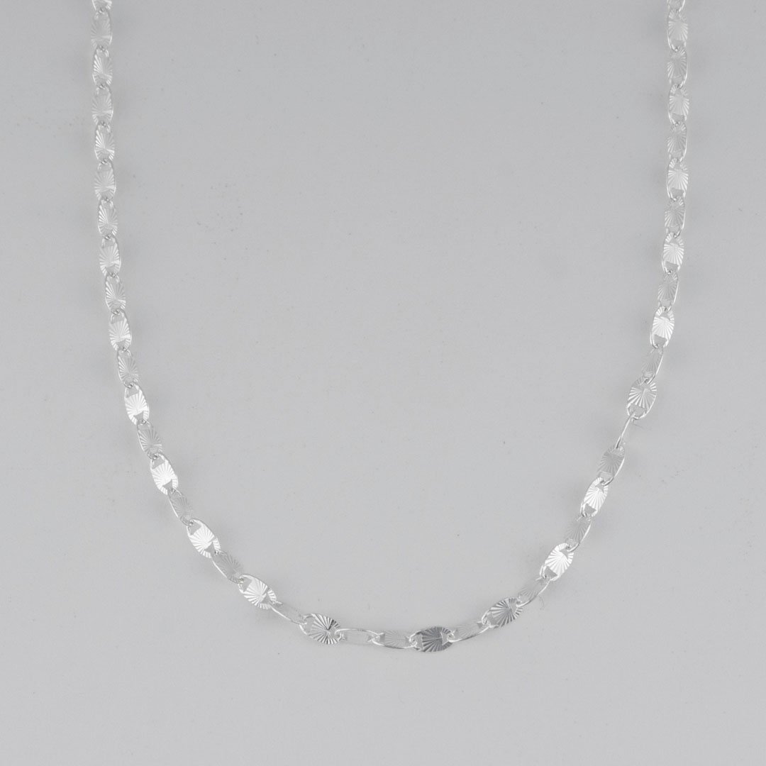CADENA ESCALERA CRUZADA DIAMANTADA 2MM-45CM