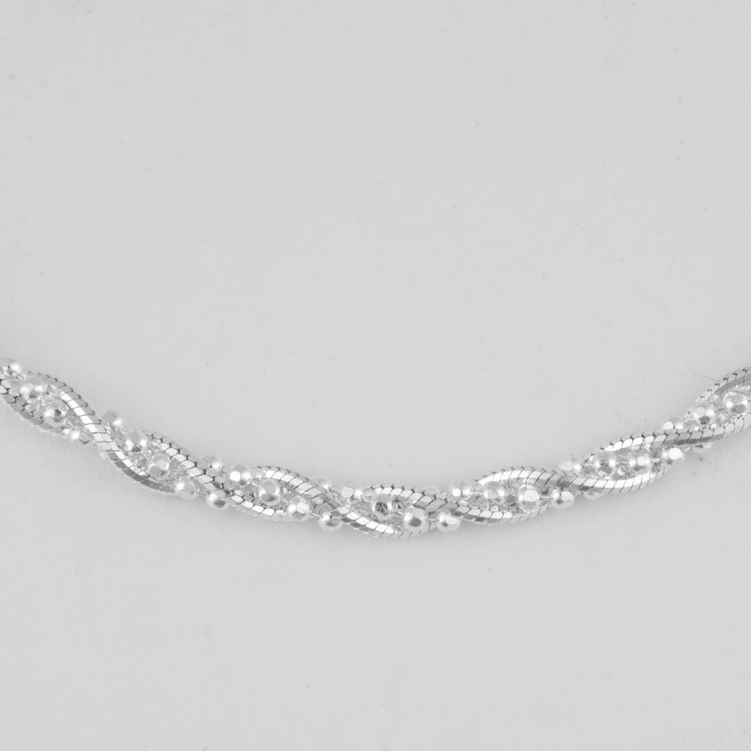 PULSERA ESPIRAL ENTRELAZADA CON BOLITAS 2MM - Imagen 2